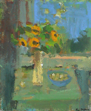 Sunflowers on Green Table - 500k