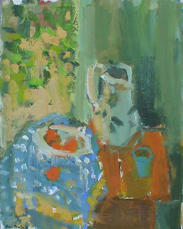 White Pitcher with Oranges - 500k